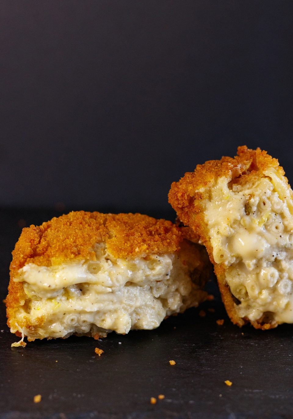 Frittatina Nerano Garzia fritta e aperta: il cuore cremoso
